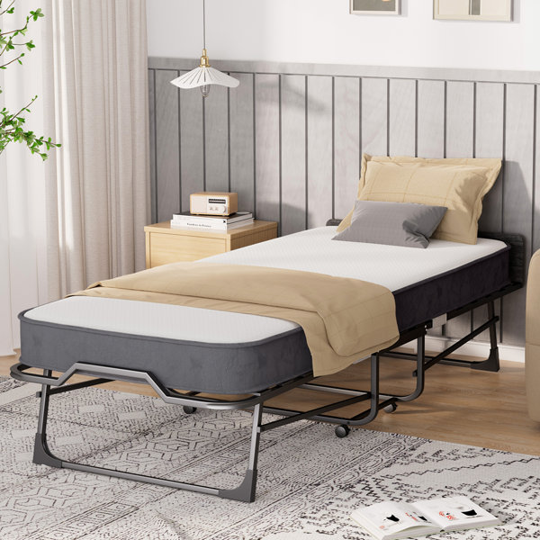 VECELO Upholstered Bed, Platform Bed with Adjustable